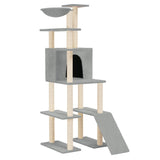 Vidaxl Cat Miwwelen mat Sisal kraazt Posts 166 cm Liicht gro
