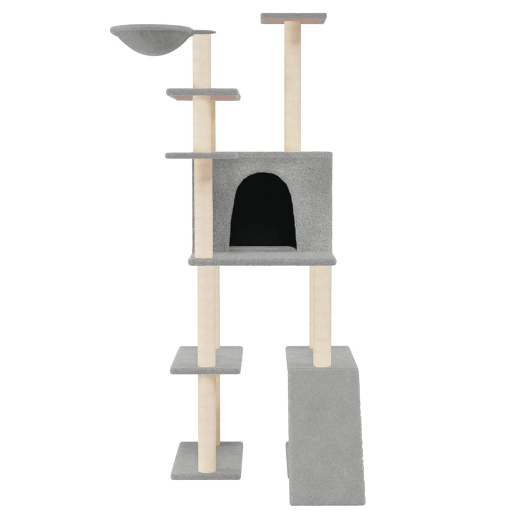 Vidaxl Cat Miwwelen mat Sisal kraazt Posts 166 cm Liicht gro