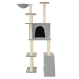 Vidaxl Cat Miwwelen mat Sisal kraazt Posts 166 cm Liicht gro