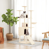 Vidaxl Cat Miwwelen mat Sisal kraazt Posts 175 cm Crème -Colorored
