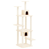 Vidaxl Cat Miwwel mat Sisal kraazt Posts 176 cm Crème -Colored