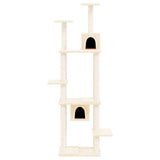 Vidaxl Cat Miwwel mat Sisal kraazt Posts 176 cm Crème -Colored