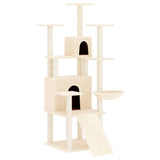 Vidaxl Cat Miwwelen mat Sisal kraazt Posts 154 cm Crème -Colored