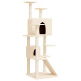 Vidaxl Cat Furniture avec Sisal Scratch Posts 153 cm Crème -Colored