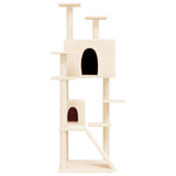Vidaxl Cat Furniture avec Sisal Scratch Posts 153 cm Crème -Colored