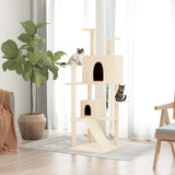 Vidaxl Cat Furniture avec Sisal Scratch Posts 153 cm Crème -Colored