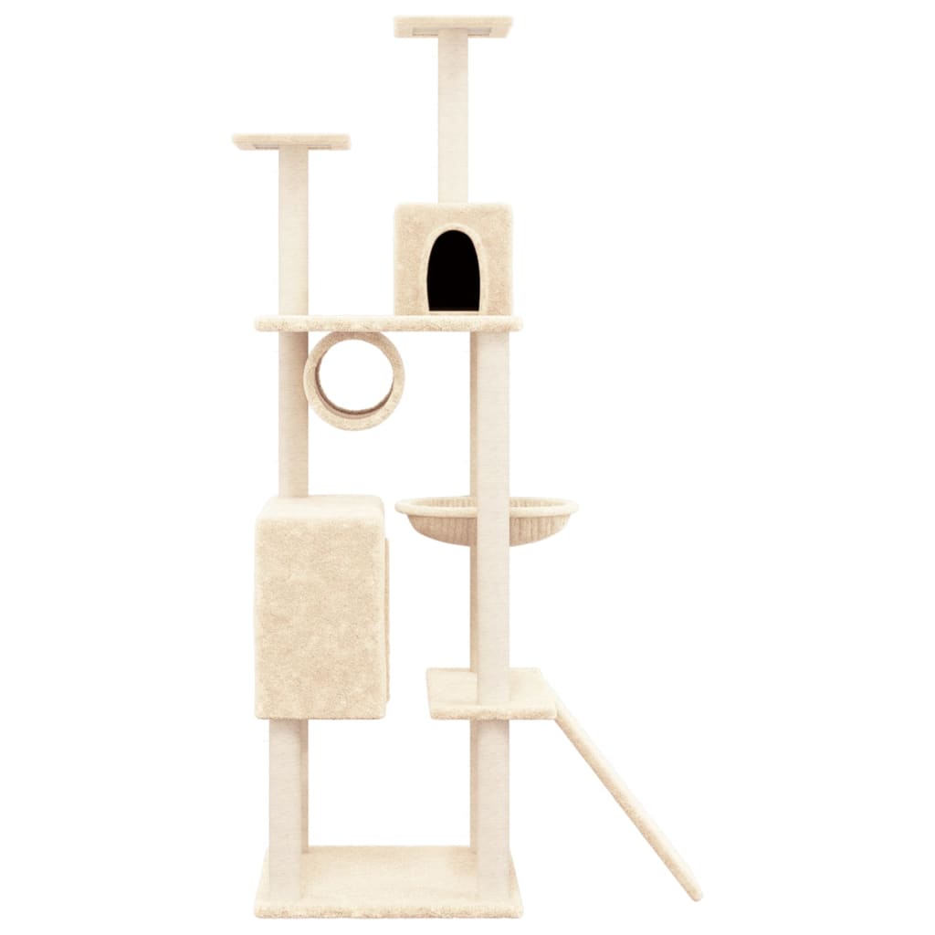 Vidaxl Cat Furniture With Sisal scratching posts 168 cm cream -colored