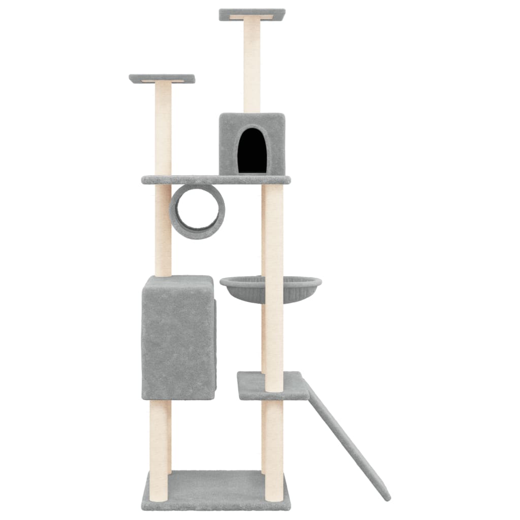 Vidaxl Cat Miwwelen mat Sisal Scratching Posts 168 cm Liicht