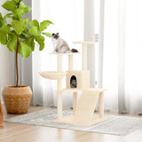 Vidaxl kattemøbler med sisal skrapende innlegg 94 cm krem ​​-farget