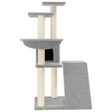 Vidaxl cat furniture with sisal scratching posts 94 cm light gray