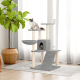 Vidaxl cat furniture with sisal scratching posts 94 cm light gray