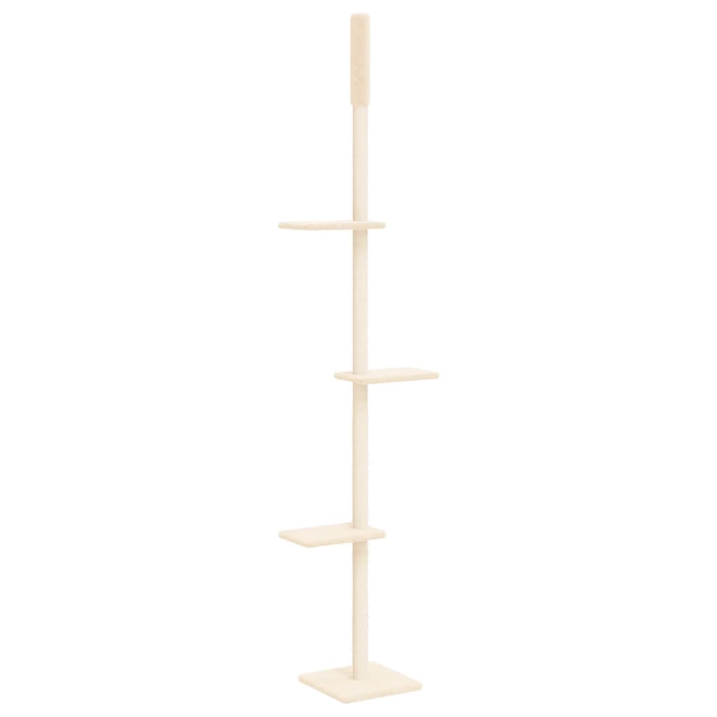 Vidaxl Cat møbler gulv til loft 267,5-297,5 cm cremefarvet
