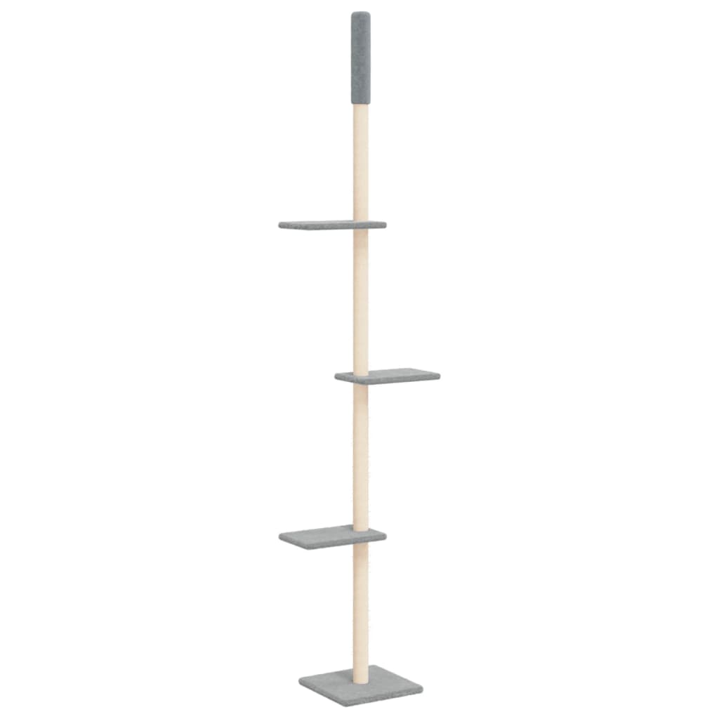 Vidaxl cat furniture floor to ceiling 267.5-297.5 cm light gray