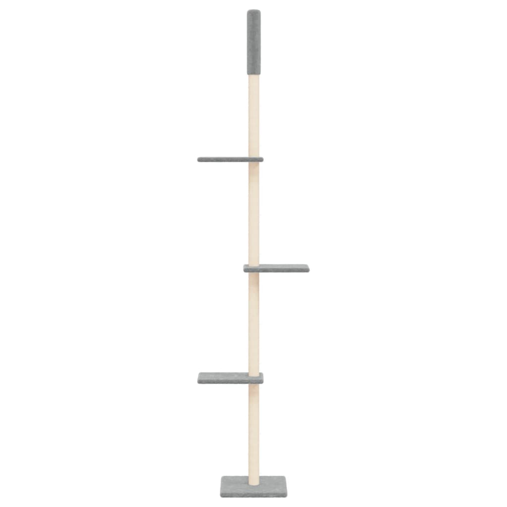 Vidaxl cat furniture floor to ceiling 267.5-297.5 cm light gray