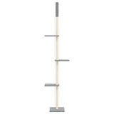 Vidaxl cat furniture floor to ceiling 267.5-297.5 cm light gray