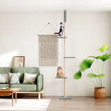 Vidaxl cat furniture floor to ceiling 267.5-297.5 cm light gray