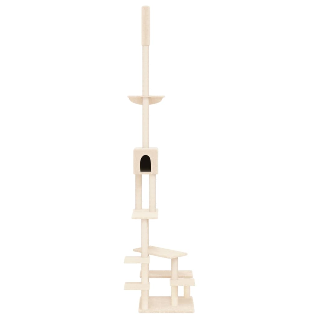 VidaXL Cat furniture floor to ceiling 268.5-294.5 cm cream-colored