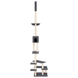 Vidaxl Cat Furniture Floor to Ceiling 268.5-294.5 cm Dark gray