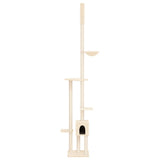 Vidaxl Cat møbler gulv til loft 258,5-284,5 cm cremefarvet