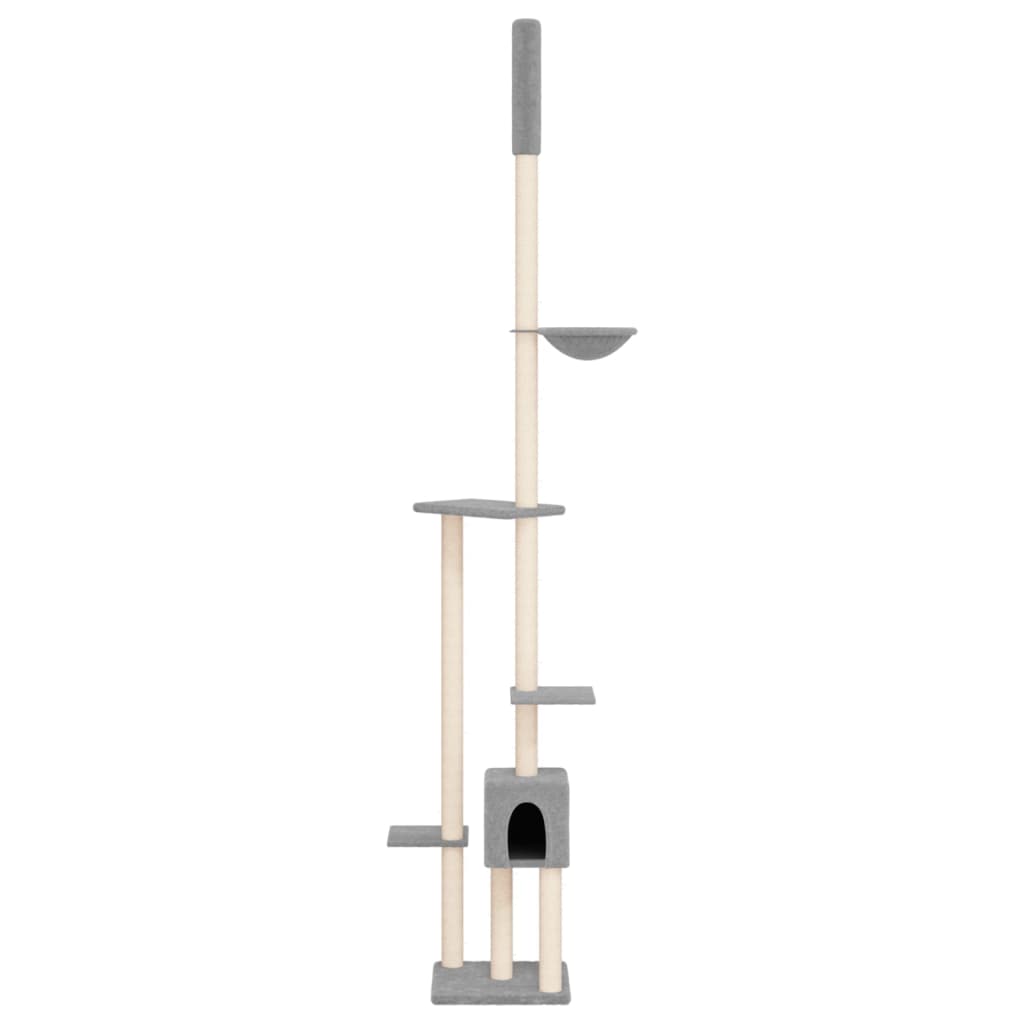 Vidaxl Cat møbler gulv til loft 258,5-284,5 cm lysegrå