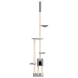 Vidaxl Cat møbler gulv til loft 258,5-284,5 cm lysegrå