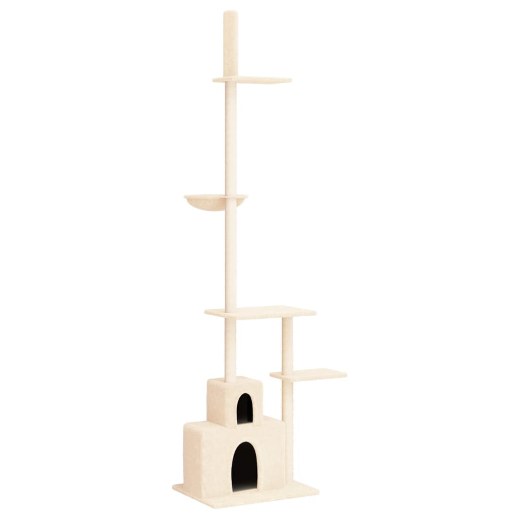 Vidaxl Cat Muebles de piso a techo 250.5-276.5 cm de color crema