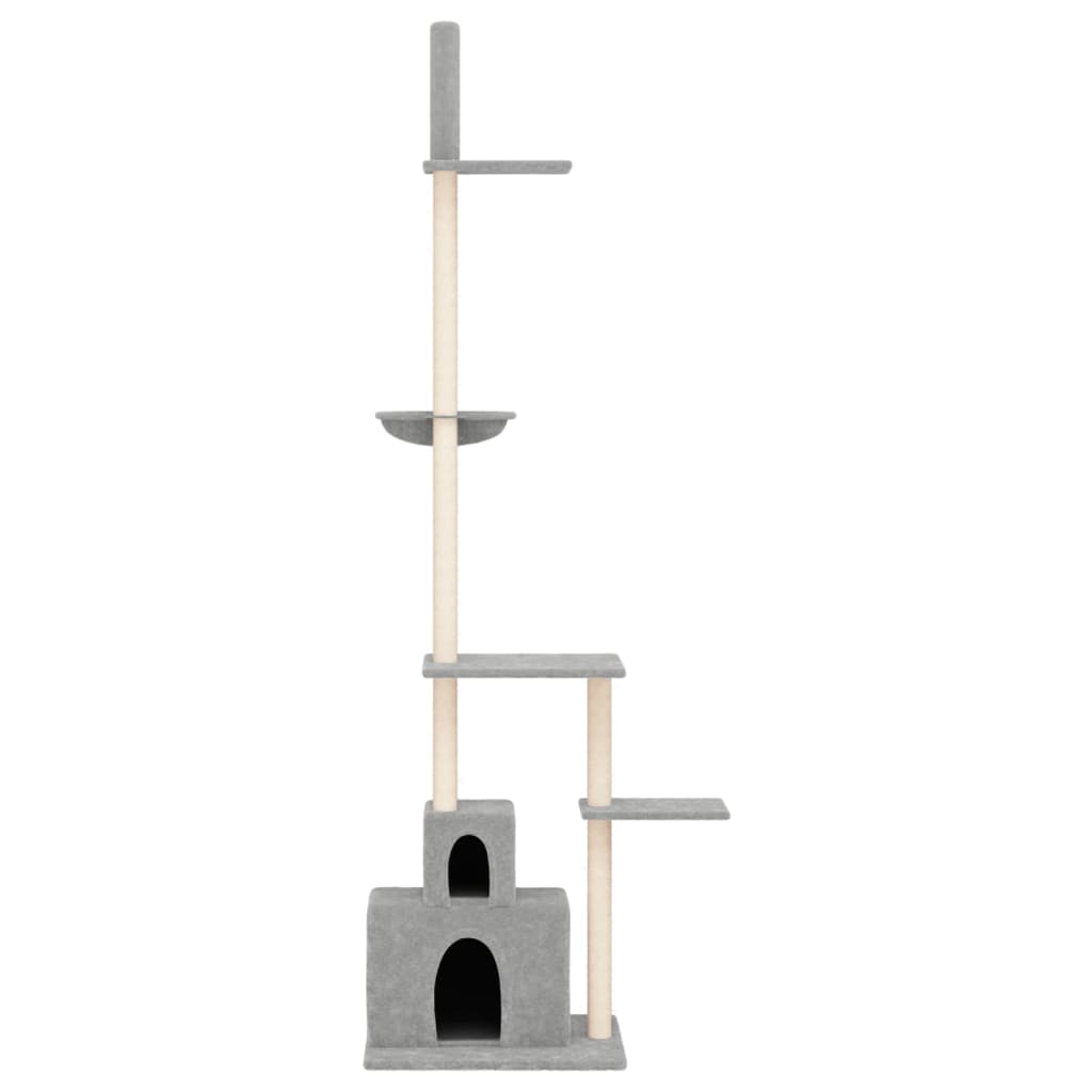 Vidaxl Cat møbler gulv til loft 250,5-276,5 cm lysegrå