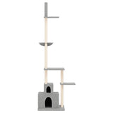 Vidaxl Cat møbler gulv til loft 250,5-276,5 cm lysegrå