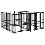 Vidaxl Hond Kennel fir ausserhalb 3,75 m² Stol