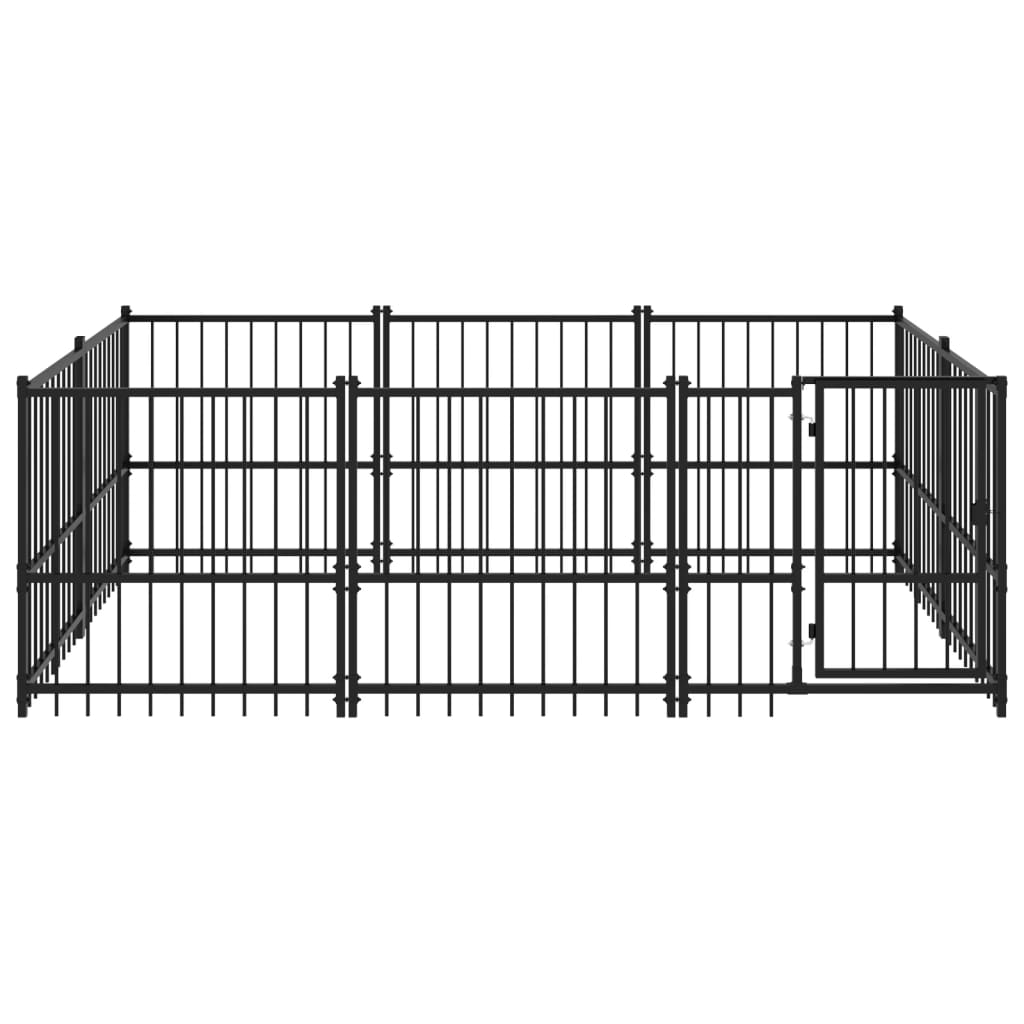 Vidaxl Hond Kennel fir ausserhalb 5.63 m² Stol