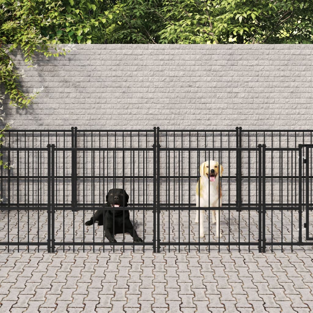 Vidaxl Hond Kennel fir ausserhalb 13.14 m² Stol
