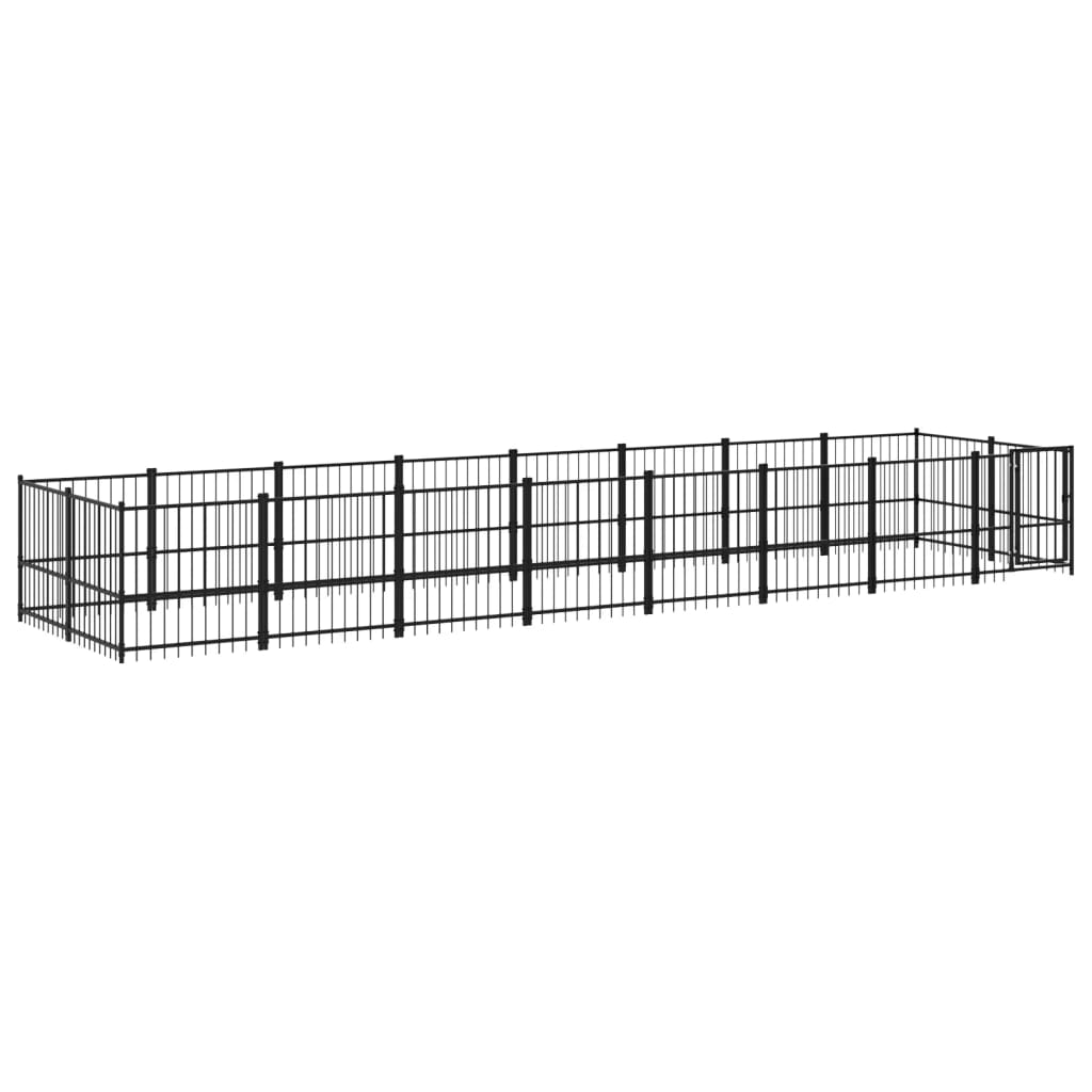 Vidaxl Hond Kennel fir ausserhalb 15.02 m² Stol