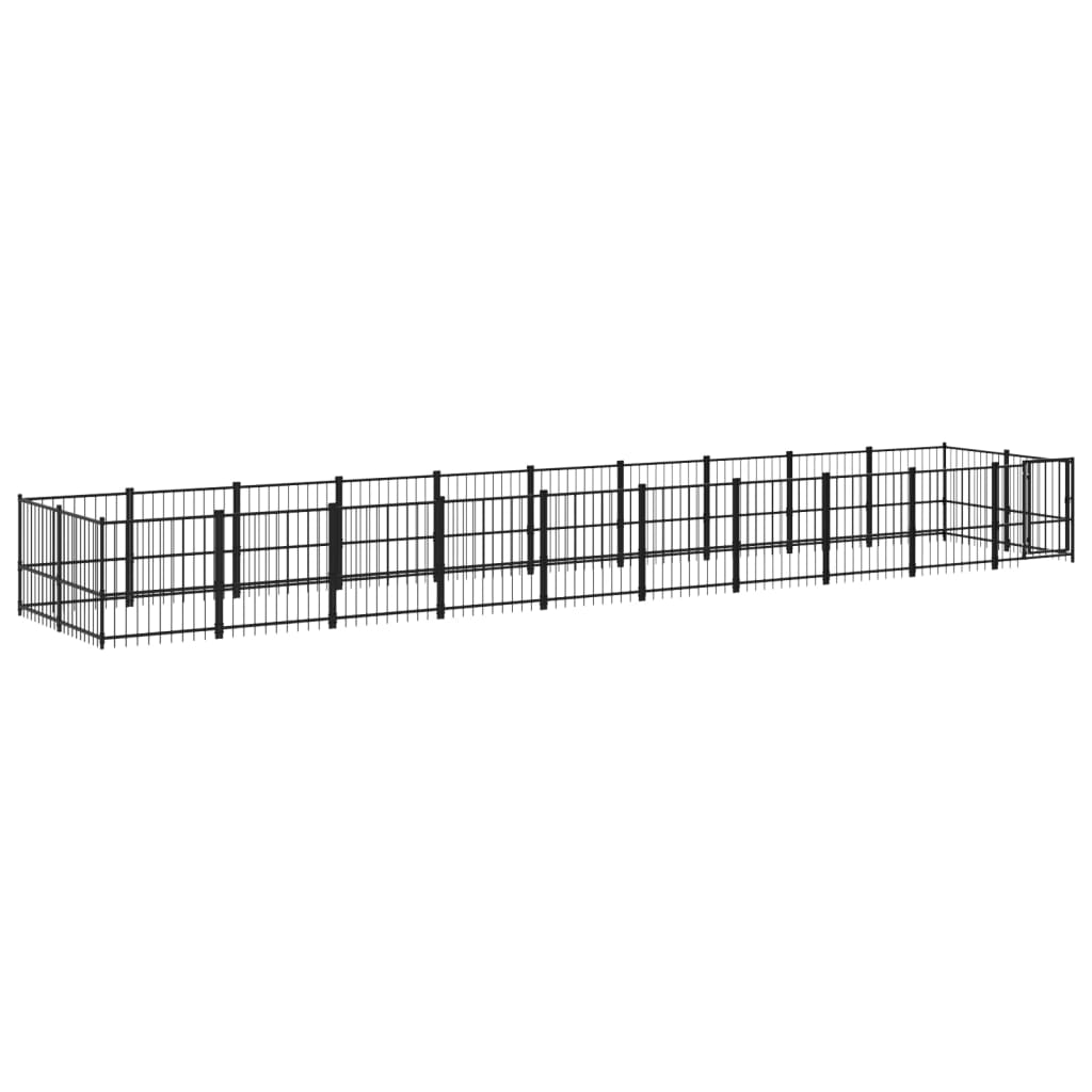 Vidaxl Hond Kennel fir ausserhalb 18,77 m² Stol