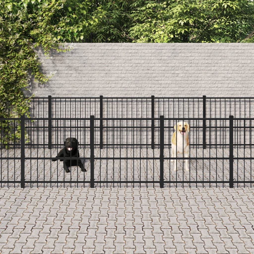 Vidaxl Hond Kennel fir ausserhalb 16.94 m² Stol