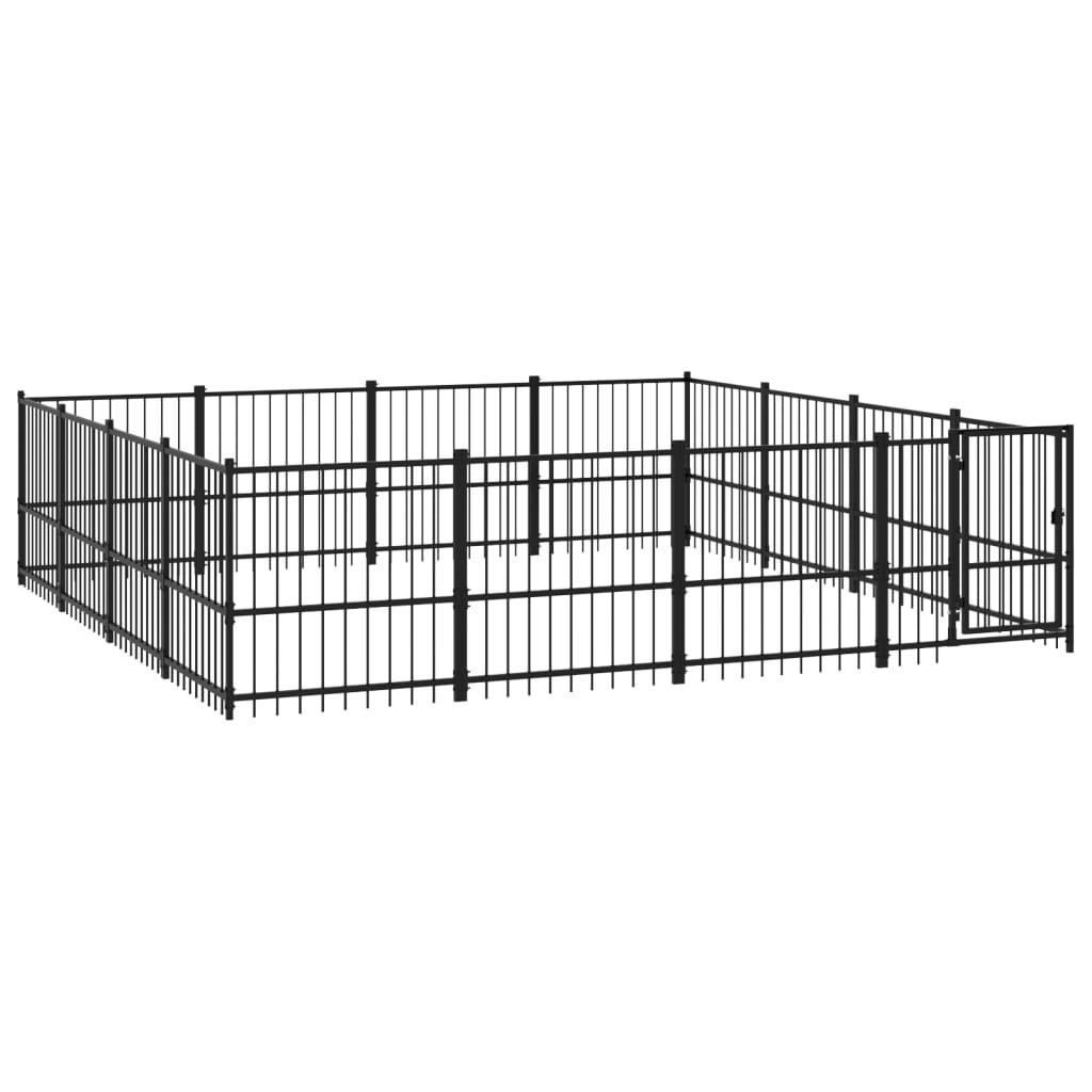 Vidaxl Hond Kennel fir dobausse 15,05 m² Stol