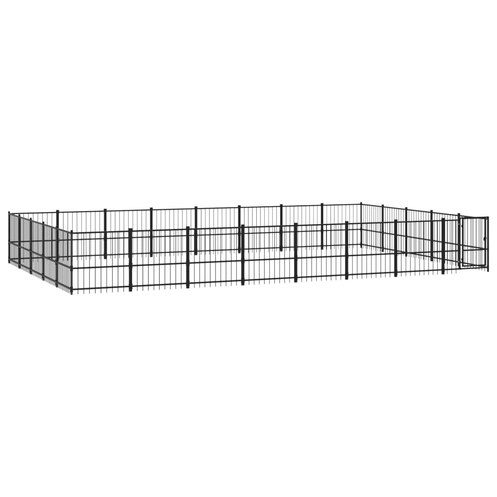 Vidaxl Hond Kennel fir ausserhalb 37,64 m² Stol
