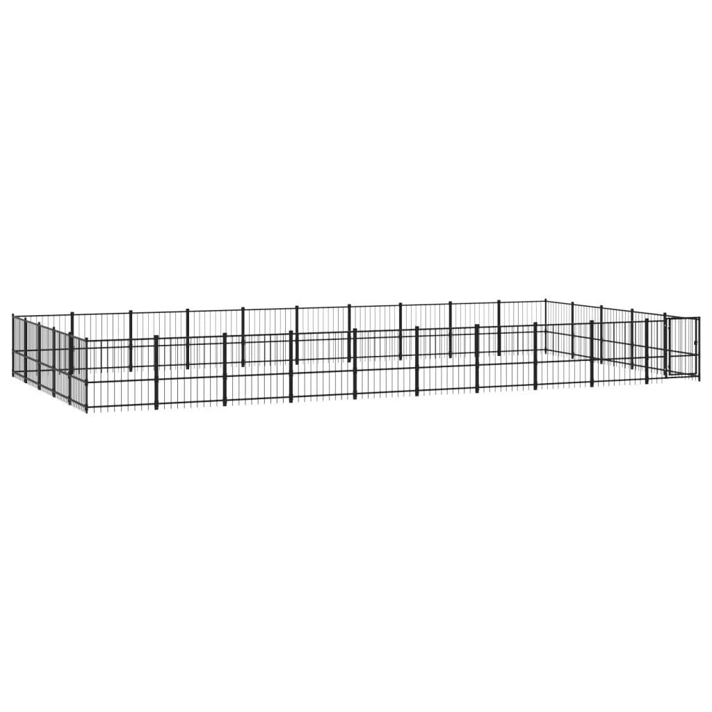 Vidaxl Hond Kennel fir ausserhalb 47.05 m² Stol