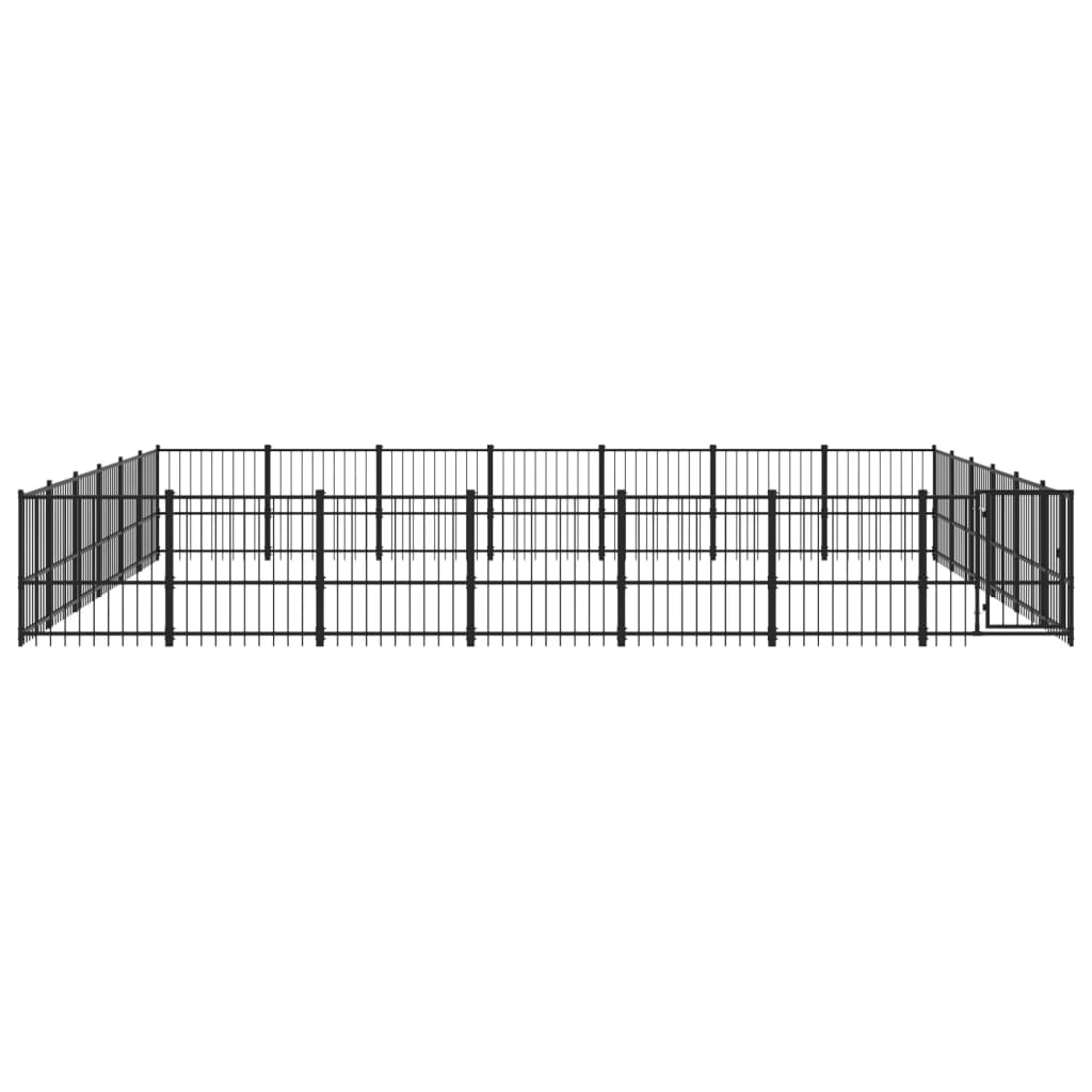 Vidaxl dog kennel for outside 39.52 m² steel