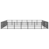 Vidaxl dog kennel for outside 39.52 m² steel