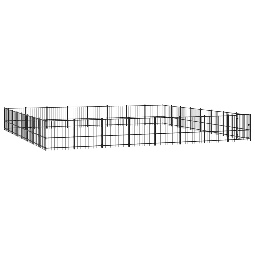 Vidaxl Hond Kennel fir ausserhalb 60,22 m² Stol