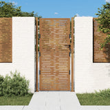 Vidaxl Poort 105x180 cm firkantet corten stål