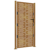 Vidaxl Port 105x205 cm firkantet corten stål