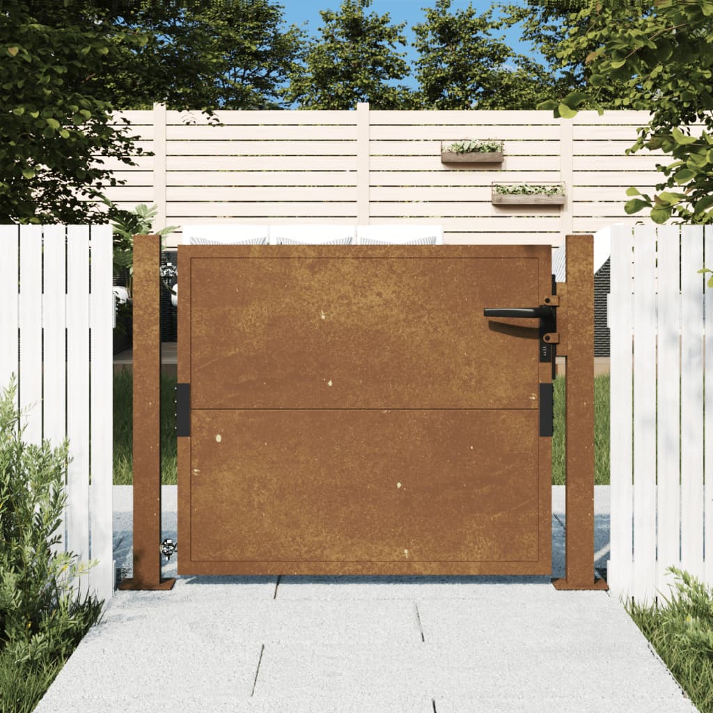 Vidaxl Port 105x80 cm Corten Steel