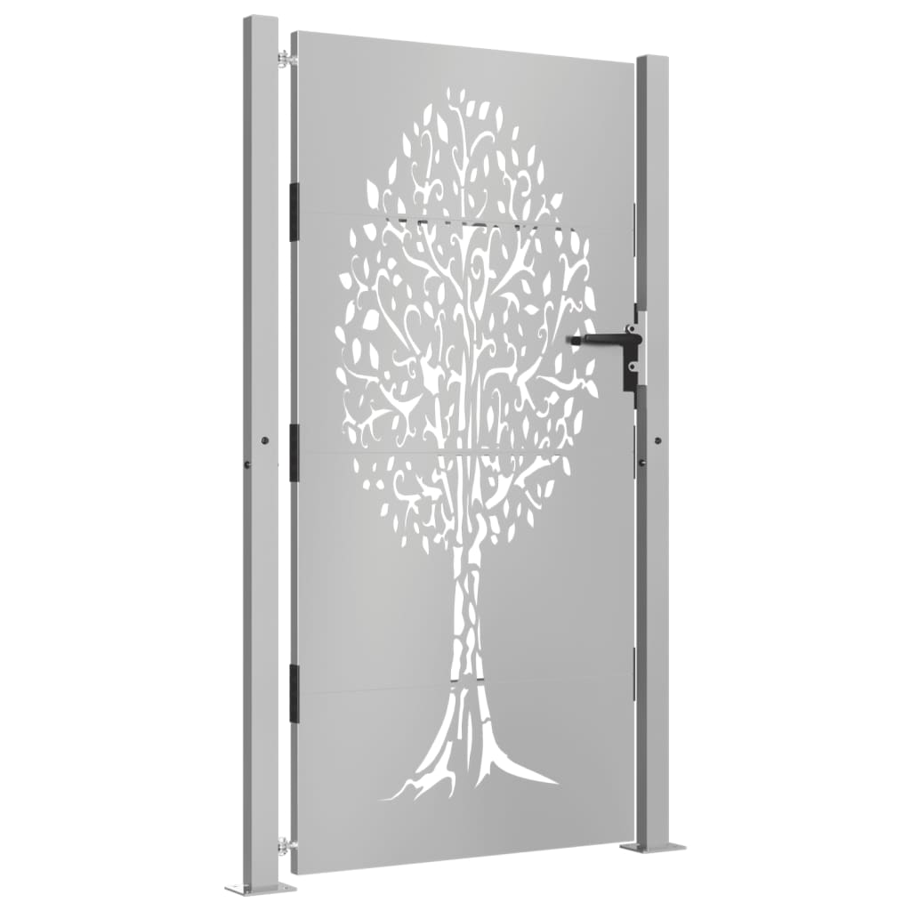 Vidaxl Poort 105x180 cm Trædesign Cortenstaal