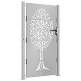 Vidaxl Poort 105x180 cm Trædesign Cortenstaal