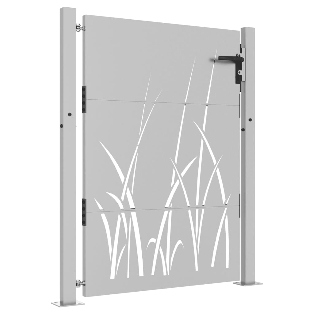 Vidaxl Poort 105x155 cm græsdesign Cortenstaal