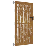 Vidaxl Port 85x200 cm Design de bambú Cortenstaal