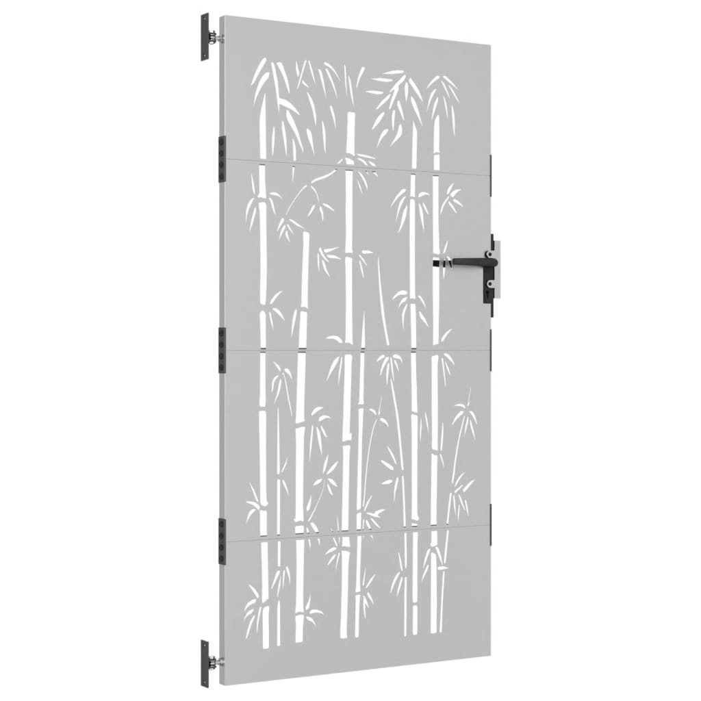 Vidaxl Port 85x200 cm Design de bambú Cortenstaal
