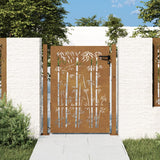 Vidaxl Poort 105x155 cm bambusdesign Cortenstaal