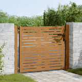 Vidaxxl vartai 105x80 cm kvadratiniai corten plieno